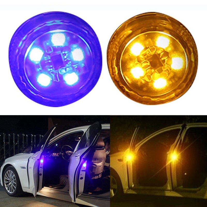 2PC Dustproof Wireless Car Door Open LED Safety Warning Light Strobe Anti Collision Axia Aruz Myvi Bezza Alza Kancil X50 X70 Wira Waja Iswara Saga Persona Iriz Exora Perdana Viva Ativa Honda Toyota Ni