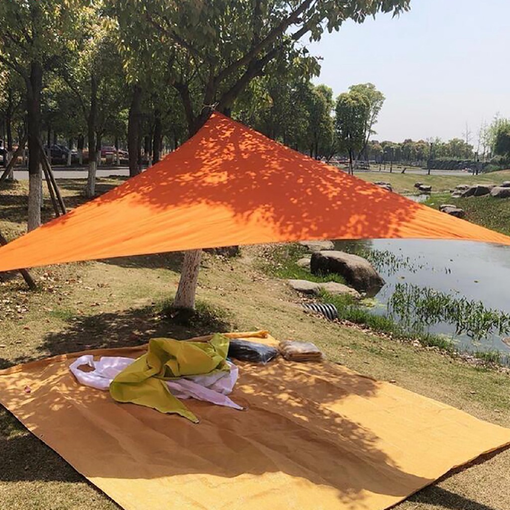 【HOT】 Right triangle Sunproof Mesh Net Sun Shade Sail UV Sun Shelter