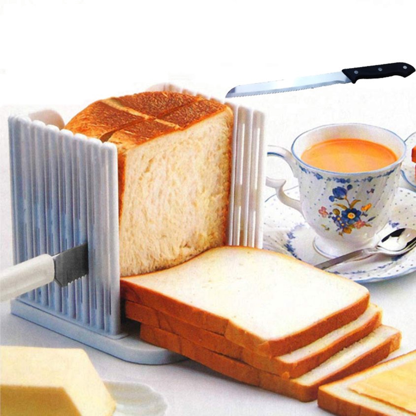 【E-😄】Bread Slicing Tools Bread Cutter Mold Loaf Cutting Tool Toast Sandwich Slicer