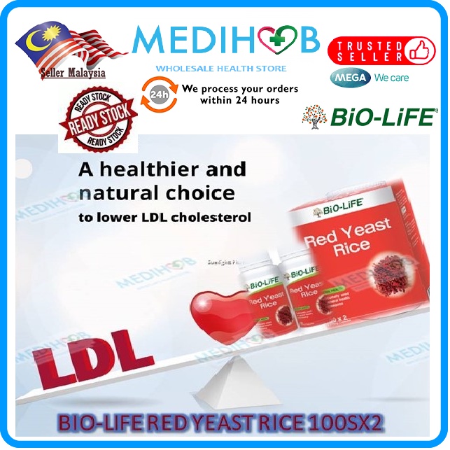 BIOLIFE Red Yeast Rice [Cholesterol Health] 100sx2 Promo Pack expiry