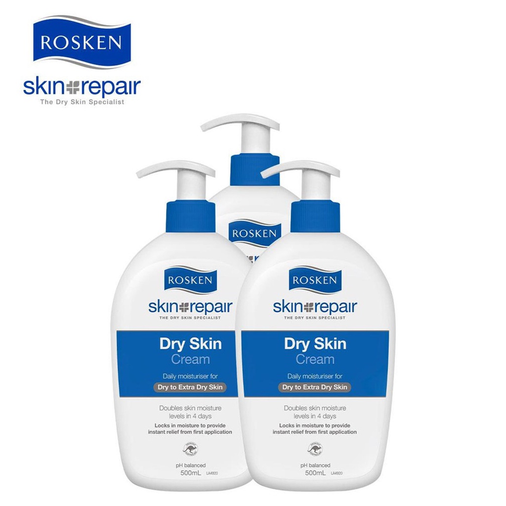 Rosken Skin Repair Dry Skin Cream 500ML X 3 | Shopee Malaysia