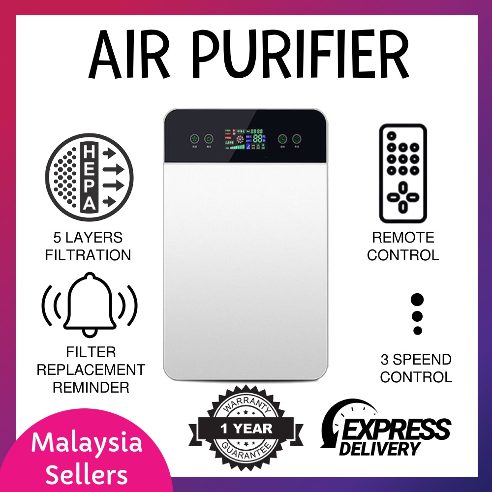 (READY STOCK)Upgrade Version Air Purifier with Remote Control HEPA Filter Haze Remover Air Refresher  Dehumidifier