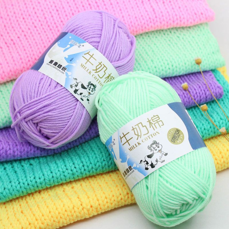 ️Malaysia Readystock ️（no.1-no.68）50g Milk Yarn 5ply Knit Yarn Benang ...