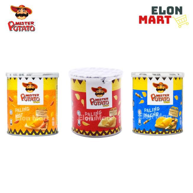 Mister Potato Crisps G Original Orgbarbeque Hot Spicy Shopee