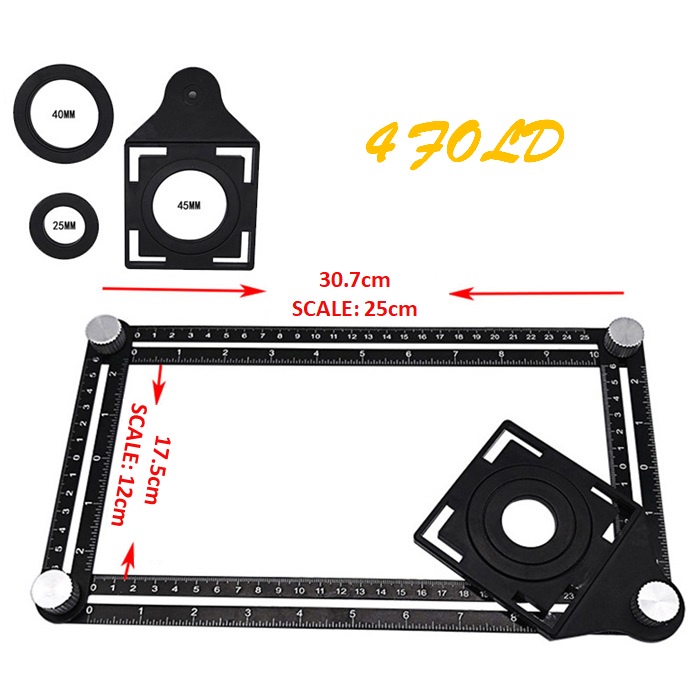 🌹[Local Seller] EXTRA GIFT DELETE OK NEWVIPPIE Adjustable Multi Angle Ruler Measuring Foldable Ruler Drill Guide Cerami