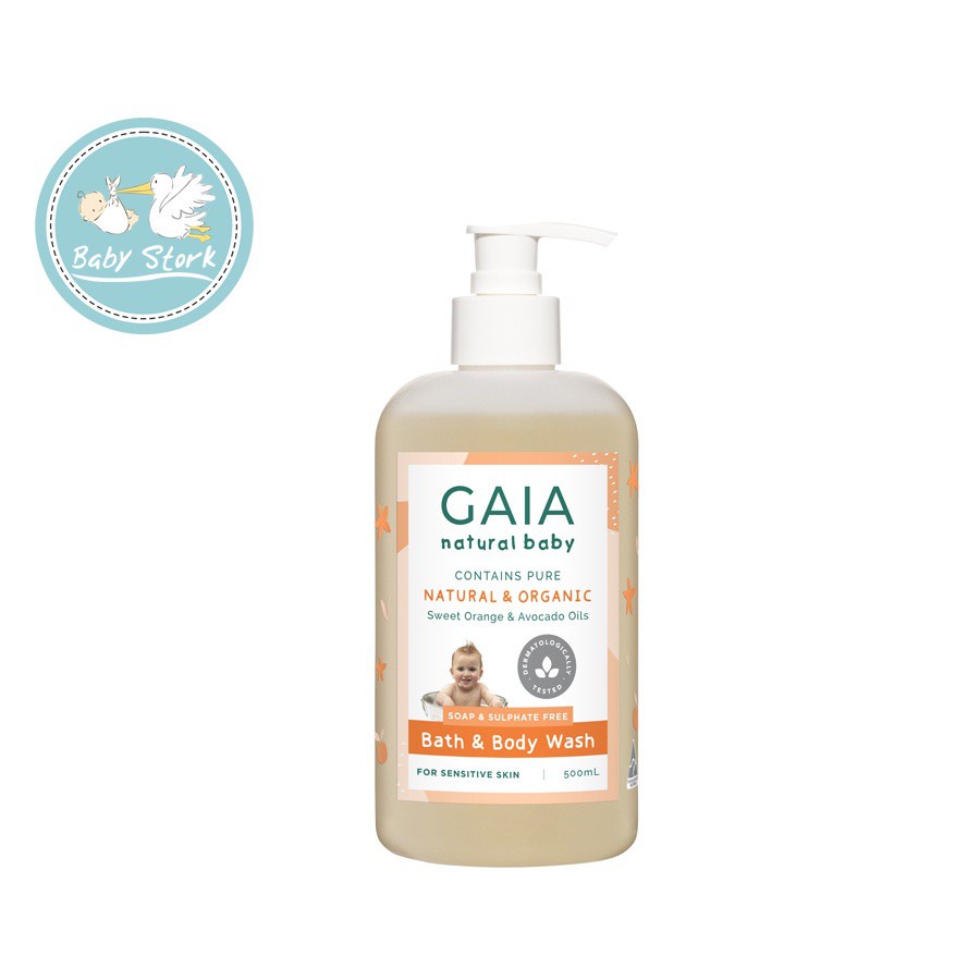 Gaia Natural Baby Bath & Body Wash - 500ml