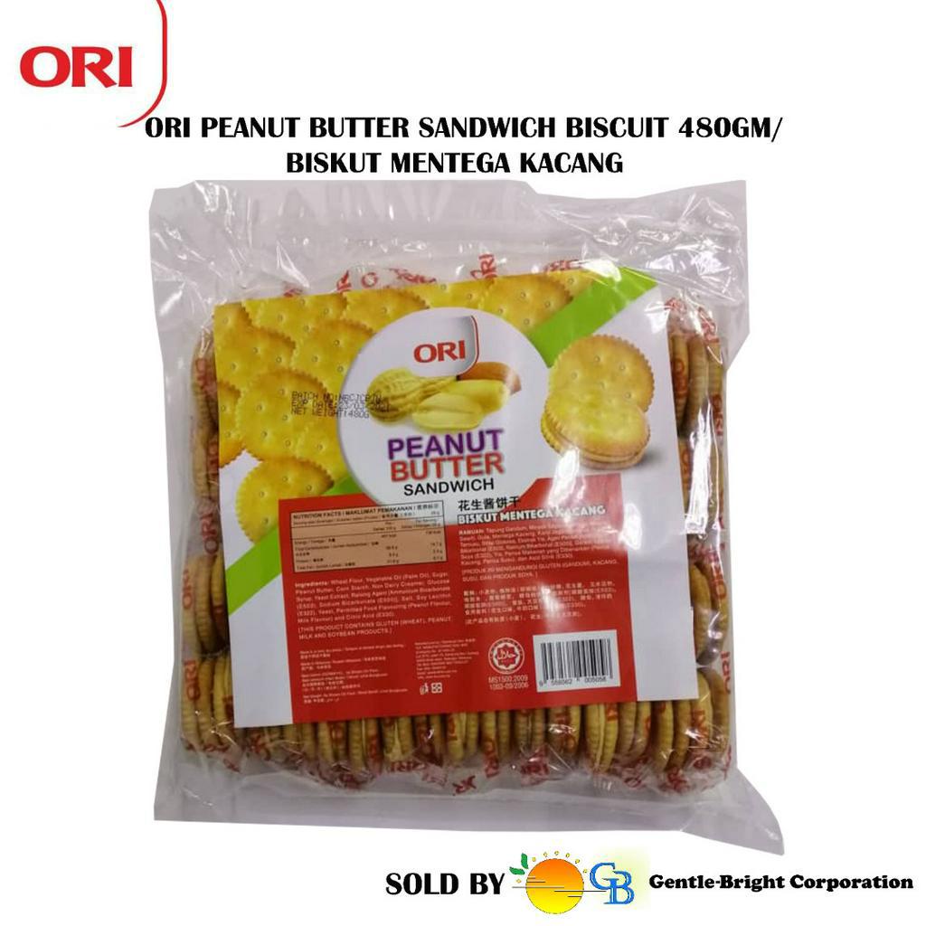 ORI Peanut Butter Sandwich Biscuit 480gm/Biskut Mentega Kacang