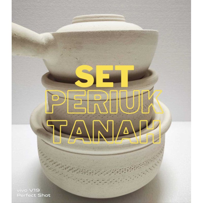 Local Produk Set 3size S M L Claypot Periuk Tanah Liat Shopee Malaysia