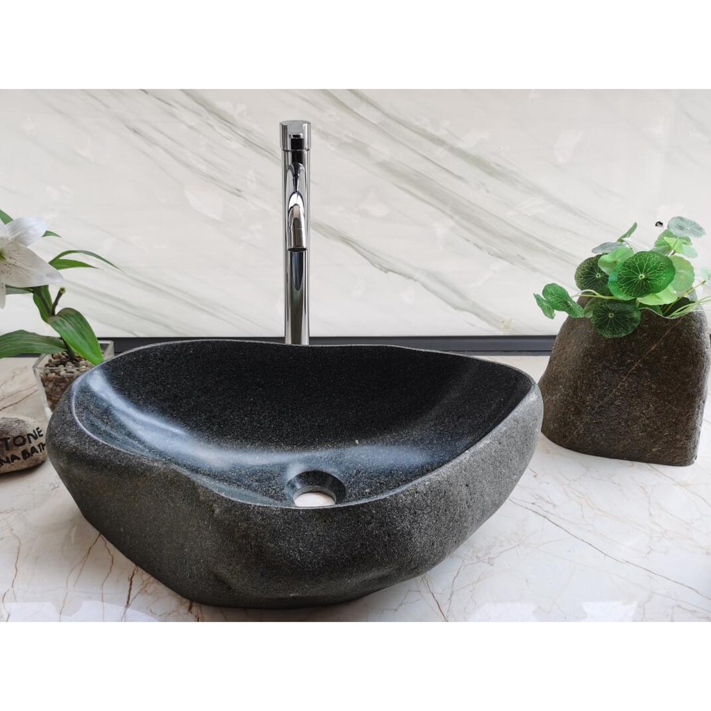 Bathroom Riverstone Stone Basin Washing Basin Shopee Malaysia