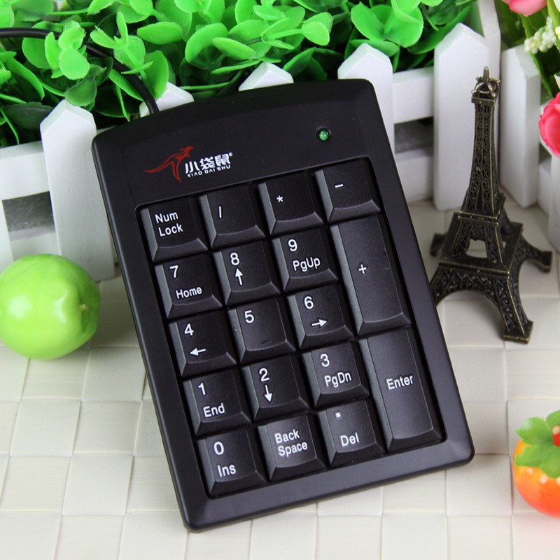 Tastierino Numerico USB Portatile 19 Tasti – Plug & Play Per Laptop, Desktop, Windows, Linux, Android E IOS