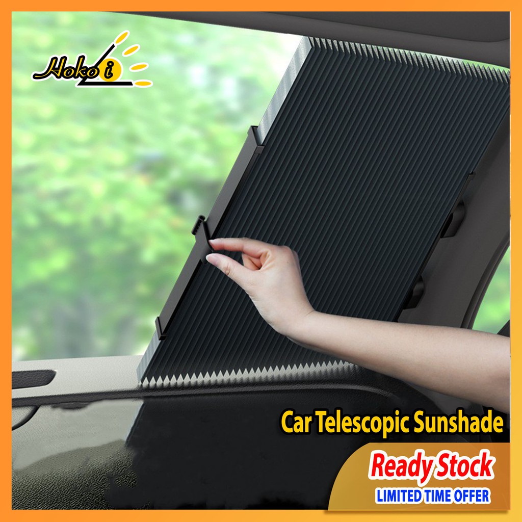 Car Telescopic Sunshade Retractable Car Window Cover Heat Insulation UV
