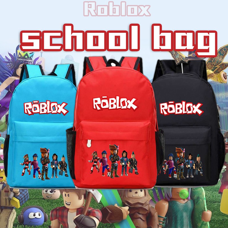 Kids Game Roblox Character Printed School Bags Casual Backpacks Kids Birthday Gifts Children Boys Girl Satchel Shopee Malaysia - roblox characters boys and girls