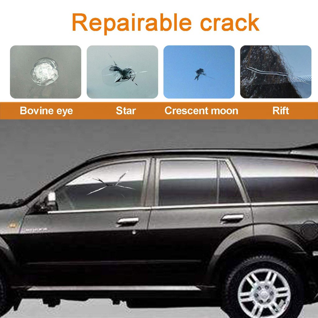 Buy Kit Tampal Cermin Retak Kereta / DIY Car Windshield Repair Kit 