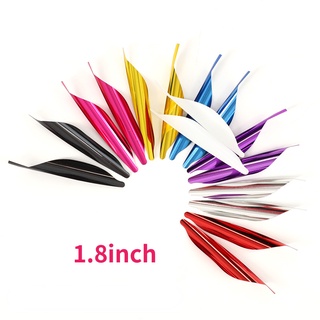 50pcs Newest Spin Vanes Spiral Feather Right Wing DIY Arrow Archery With Tape 