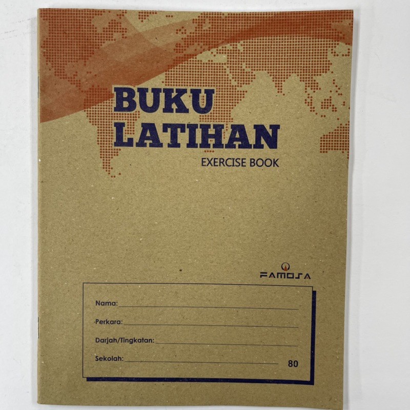 Famosa Exercise Book/ Buku Latihan (80 pages, Triple line) | Shopee