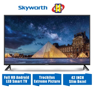 Image of Skyworth Android Smart TV LED Full HD Trochilus Extreme Picture Engine Slim Bezel Chromecast (42