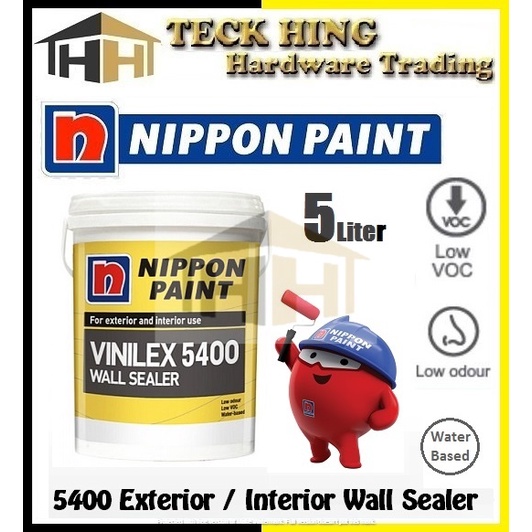 5 Liter Nippon Vinilex 5400 Wall Sealer Interior & Exterior Wall Sealer