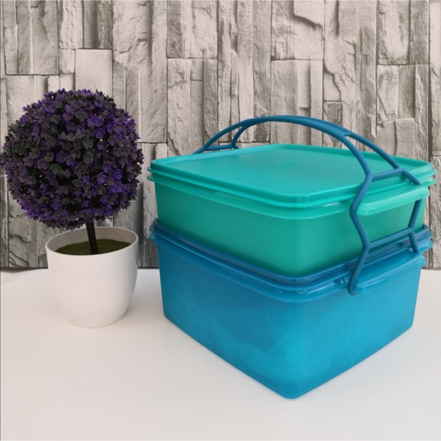 TUPPERWARE JUMBO GOODY BOX WITH CAROLIER