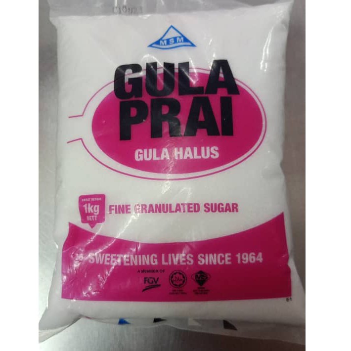 Prai Gula Halus Fine Granulated Sugar 1kg Shopee Malaysia
