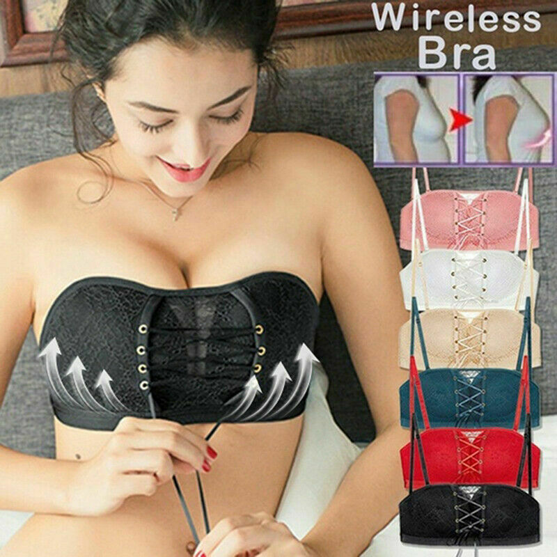 Advanced Non Slip Strapless Push Up Bra Wedding Invisible Wireless Bra Shopee Malaysia