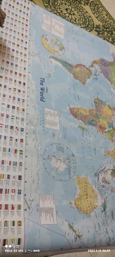 Collins The World Map Bbw) Collins World Wall Map (Isbn: 9780007843718) | Shopee Malaysia