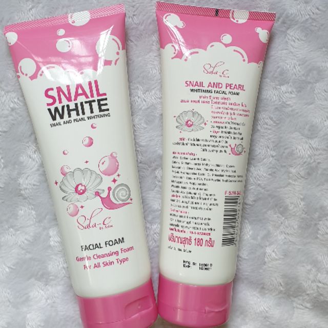 snail white facial wash