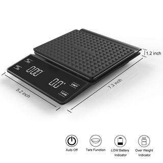 Coffee Scale with Timer 3kg/0.1g High Precision Pour Over Drip Espresso