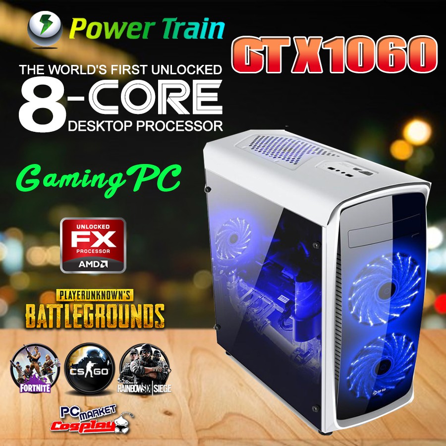 Gaming Pc Desktop Amd Fx 8 Core Gtx1050ti Gtx1060 Gtx960 8gb 16gb Ram 240gb 1gb Ssd Shopee Malaysia