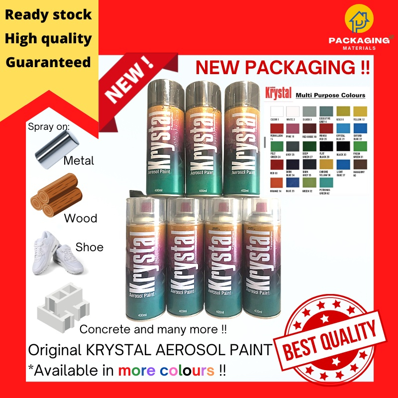 Krystal Aerosol Spray Paint 400ml Shopee Malaysia