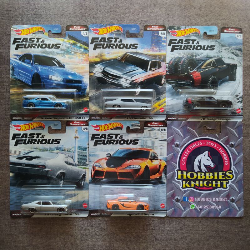 Set Hot Wheels Premium Fast & Furious 