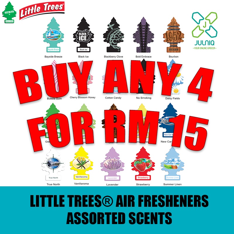 LITTLE TREE ASSORTED AIR FRESHENERS | Shopee Malaysia