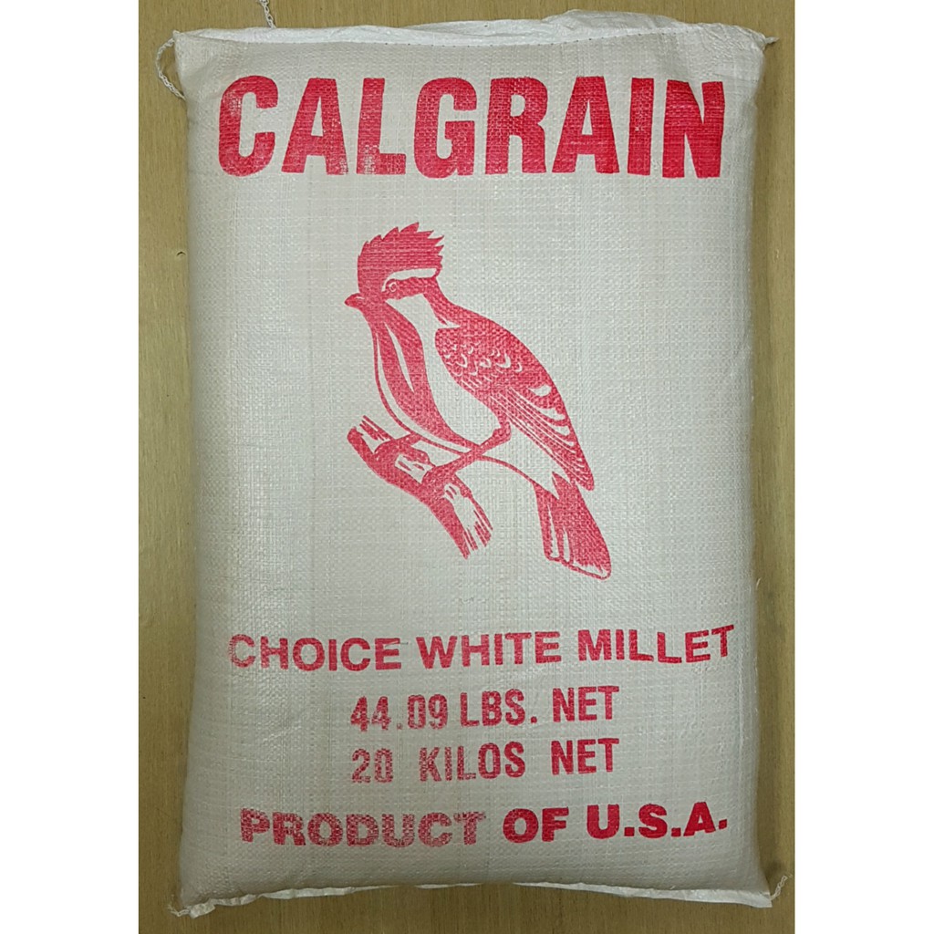20KG USA WHITE MILLET BIRD SEED Shopee Malaysia