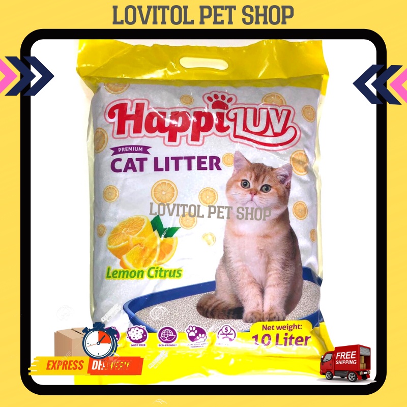 HAPPI LUV PREMIUM CAT LITTER / Pasir Kucing 5LHAPPY CAT (5 LITTER