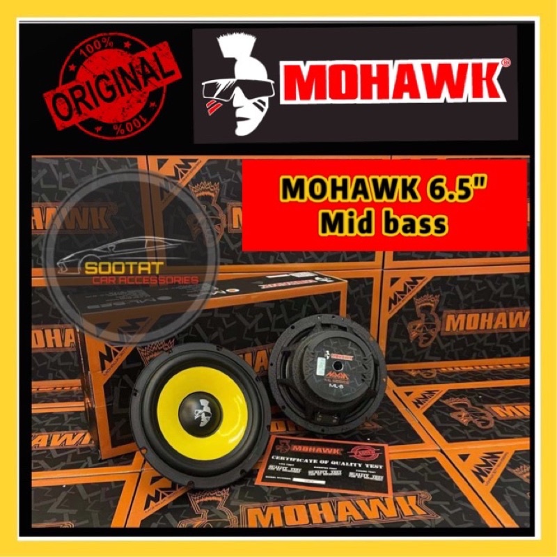 100 Original MOHAWK 6.5" Mid bass set Car Speaker ML Series (ML6