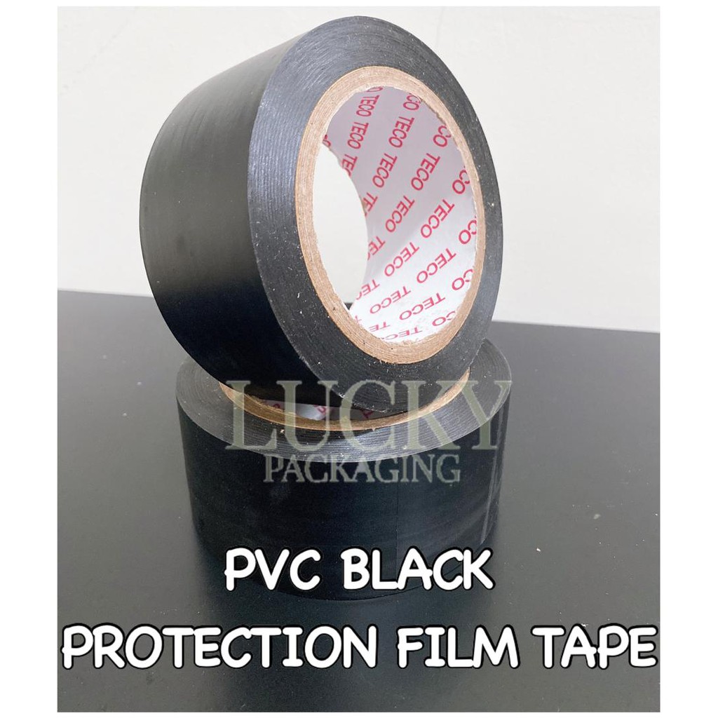 PVC Black Protection Film Tape (48mm X 50m) | Shopee Malaysia