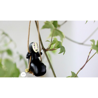 Spirited Away Swing No Face Man Car Rearview Mirror Hanging