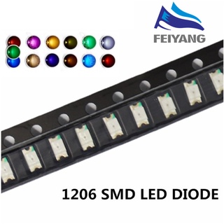 100 pcs SMD SMT 0603 Super bright Orange LED lamp Bulb GOOD QUALITY 