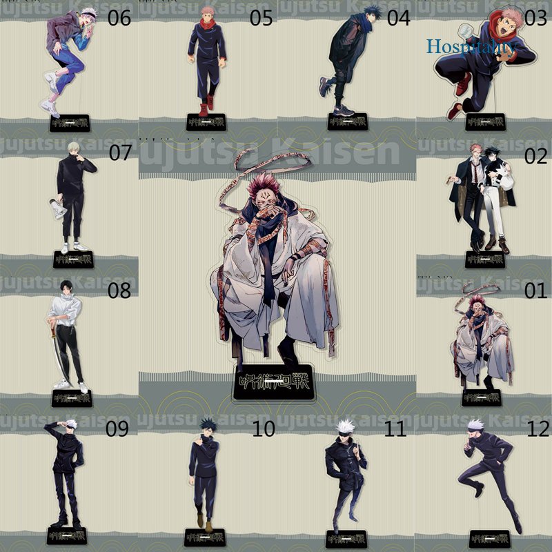 Hospitality Anime Jujutsu Kaisen Gojo Satoru Figures Acrylic Standing Figure Fashion Desktop Decoration