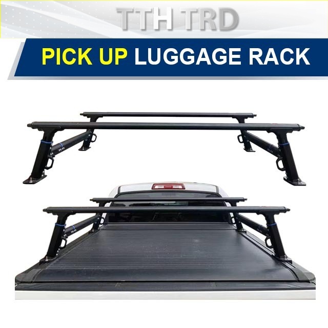 Car roof rack Pickup Truck Trunk Modification Luggage Rack Cross Rail Car Rear Bucket Roller Shutter Cover Crossbar Rail