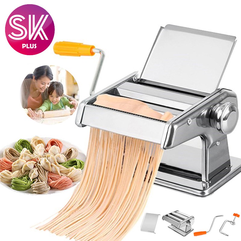 SKPLUS Household Pasta Noodle Machine Stainless Steel Manually