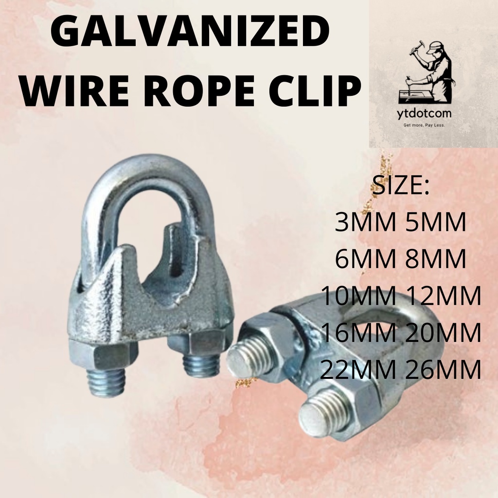 Galvanized Wire Rope Clip/ U-Bolt Clamp/ Clip for clamping the wire rope