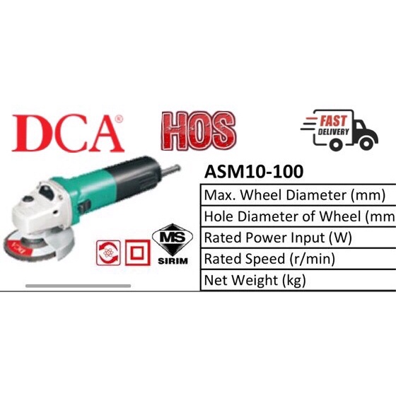Dca Asm05100B 850W Angle Grinder Shopee Malaysia