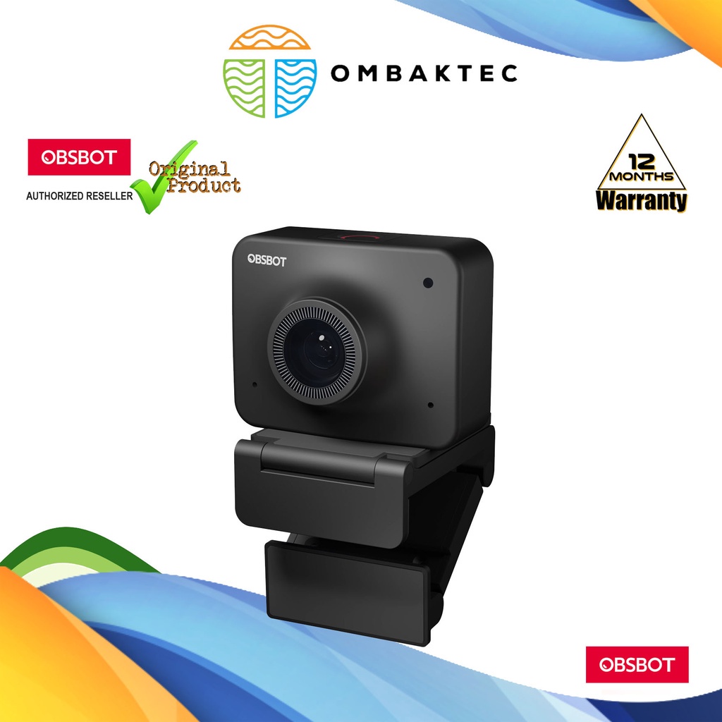 OBSBOT Meet Webcam 1080P Edition Full HD Video | HDR | Auto Exposure | AI Auto Framing | Dual Omnidirectional Mic