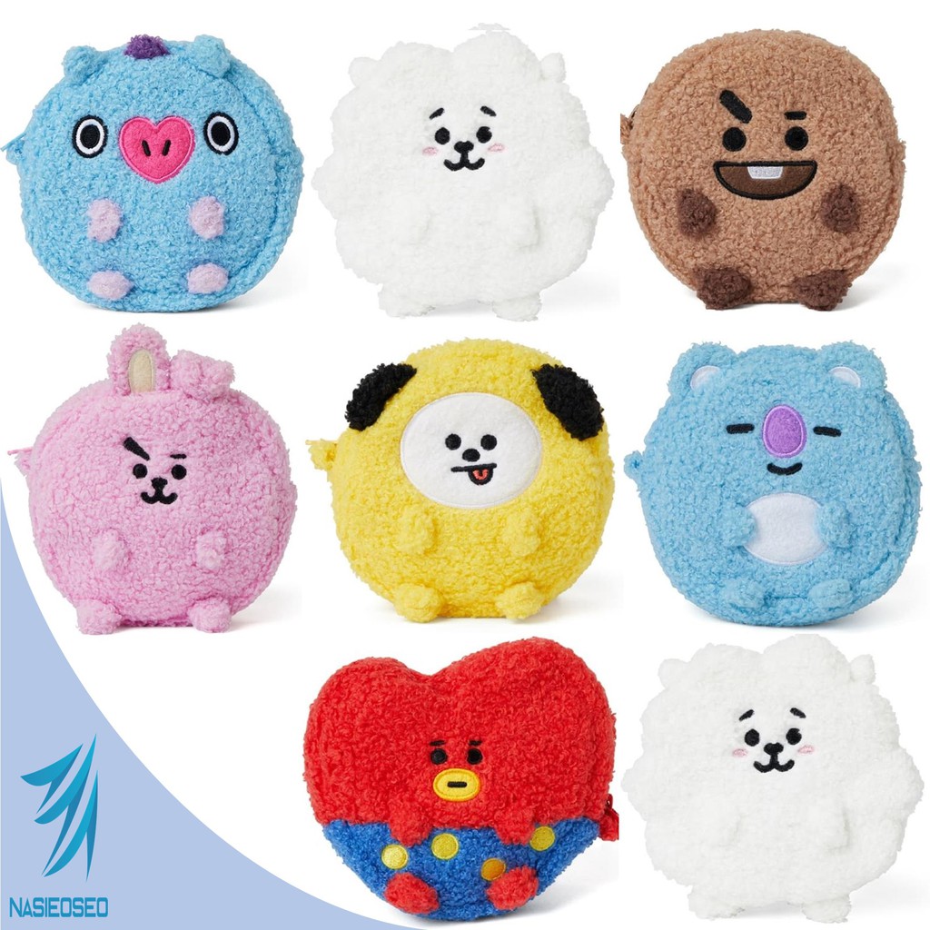 BTS BT21  Official Authentic Product Boucle Coin Purse 