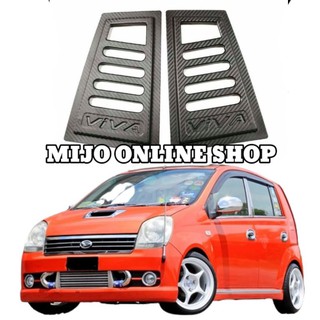 Ready Stock Cover Cermin Belakang Kancil 3d Carbon