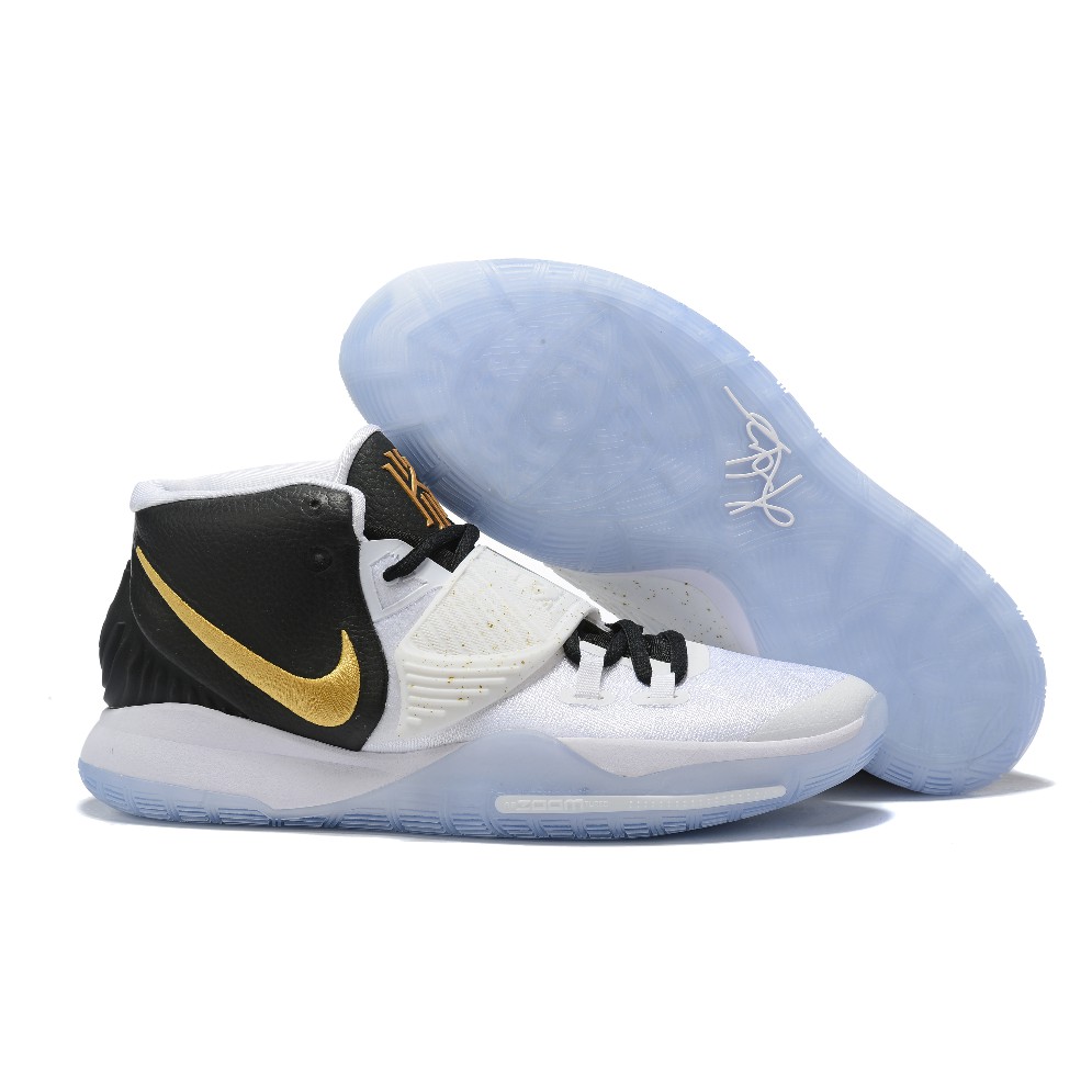 kyrie 6 white black