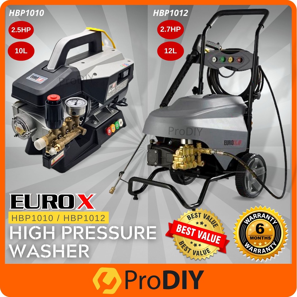 Eurox Hbp1010 Hbp1012 Electric Cold Water High Pressure Washer Heavy Duty 100bar Shopee Malaysia 4915