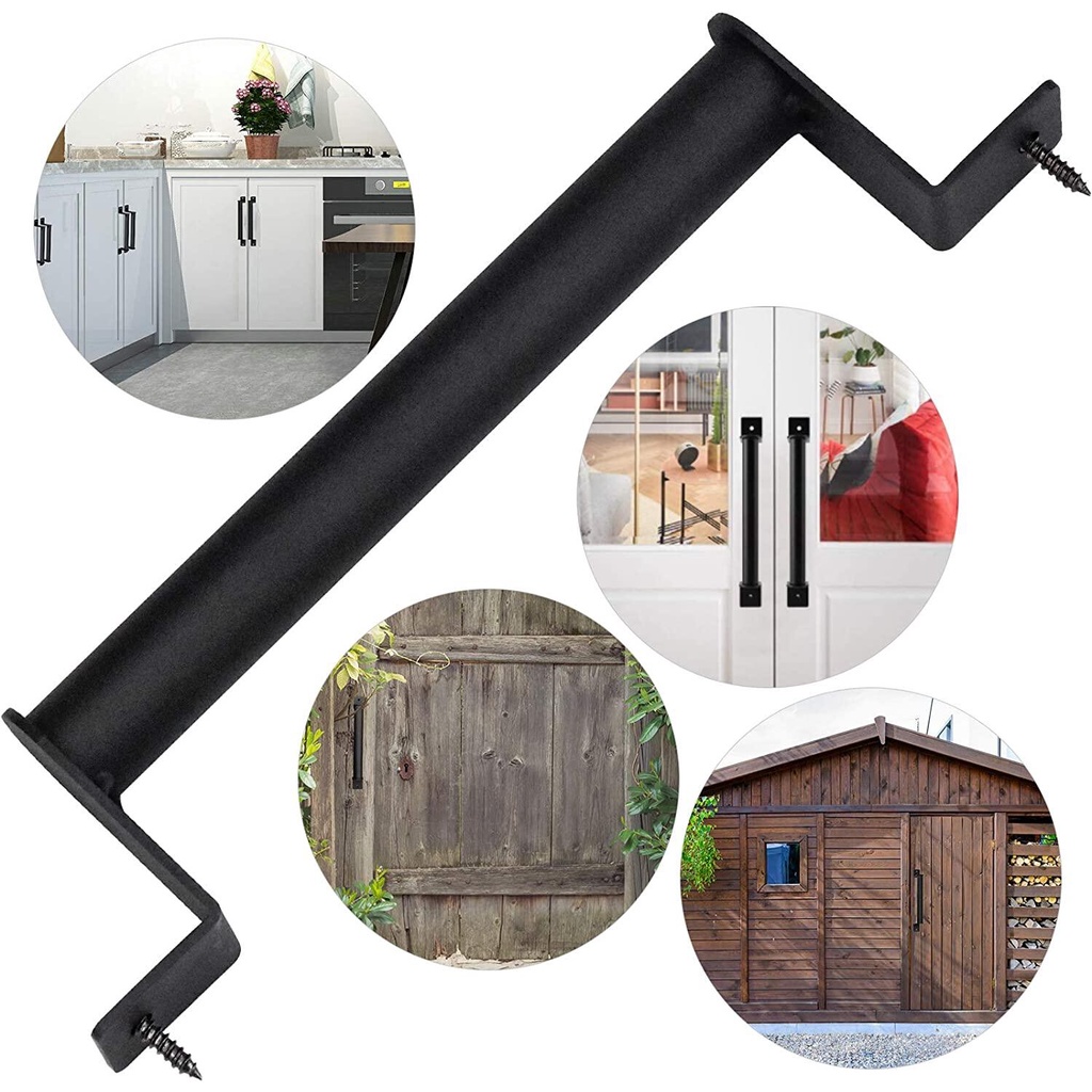 Antique Black Carbon Steel Heavy Duty Sliding Barn Door Pull Handle