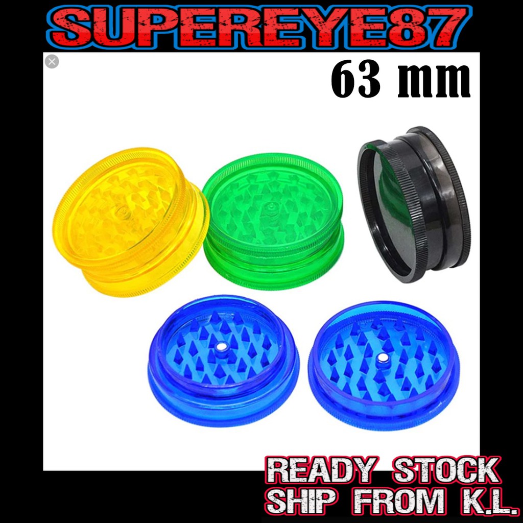 Plastic Herb Grinder Diameter 60 MM 2 Layers