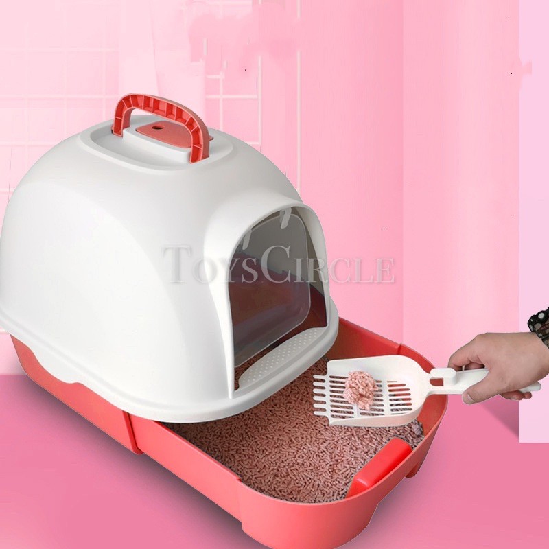️READY STOCK ️Drawer Pull Out Tray Enclosed Cat Litter Box Cat Toilet